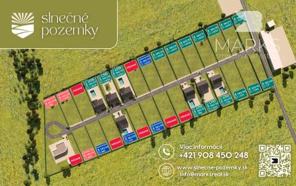 Slnečné pozemky Rimavská Sobota 915 m² (odpočet DPH)