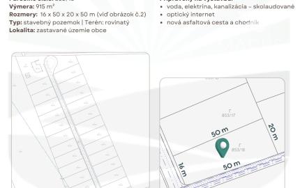 Slnečné pozemky Rimavská Sobota 915 m² (odpočet DPH)