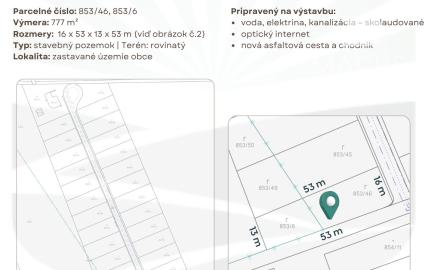 Slnečné pozemky Rimavská Sobota 777 m² (odpočet DPH)