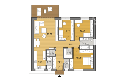MARKS™  | 4-i bungalov v novej štvrti Rimavskej Soboty