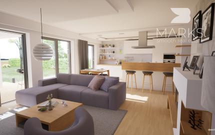 AKTUALIZOVANÉ -4 izbový bungalov na kľúč v tvare L s pozemkom 786 m²