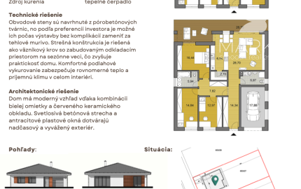 Rodinný dom O135 v lokalite Slnečné pozemky Tomašová
