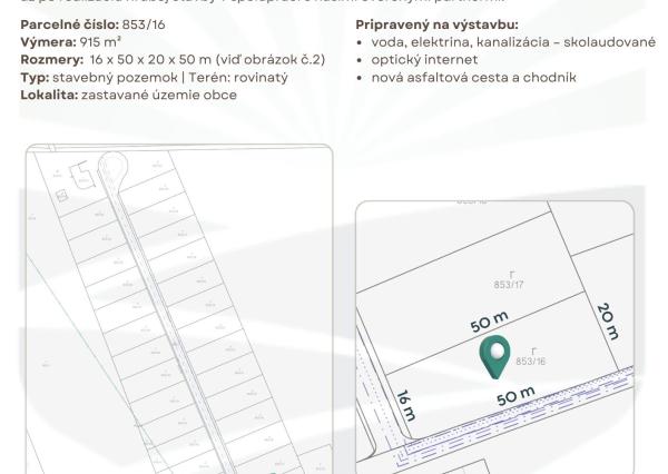 Slnečné pozemky Rimavská Sobota 915 m² (odpočet DPH)