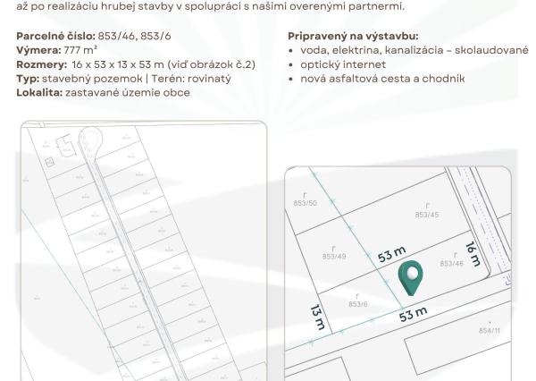 Slnečné pozemky Rimavská Sobota 777 m² (odpočet DPH)