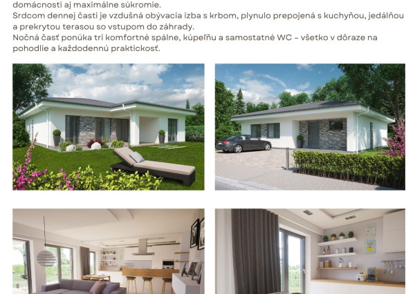 AKTUALIZOVANÉ | 4-i bungalov na kľúč s pozemkom 1002 m²