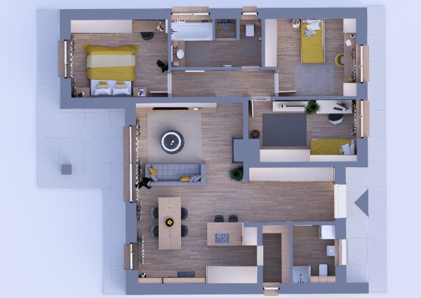 AKTUALIZOVANÉ | 4-i bungalov na kľúč s pozemkom 1002 m²