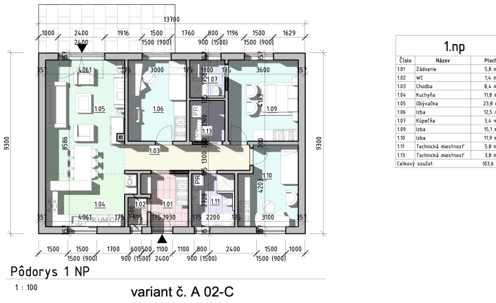 Rodinný dom A02 – špičkový projekt v exkluzívnej spolupráci MARKS | smooth real estate 🏡 - fotografia 13