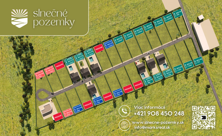 Slnečné pozemky Rimavská Sobota 915 m² (odpočet DPH) - fotografia 1