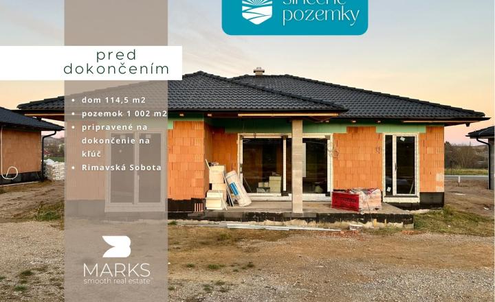REZERVOVANÉ  | 4-i bungalov na kľúč s pozemkom 1002 m² - fotografia 1