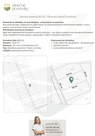 Stavebný pozemok 1000 m² - Rimavská Sobota (odpočet DPH) - fotografia 3