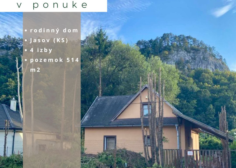 4-izbový rodinný dom v obci Jasov, len 25 minút od Košíc
