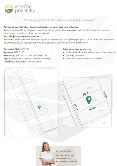 Stavebný pozemok 1000 m² - Rimavská Sobota (odpočet DPH)