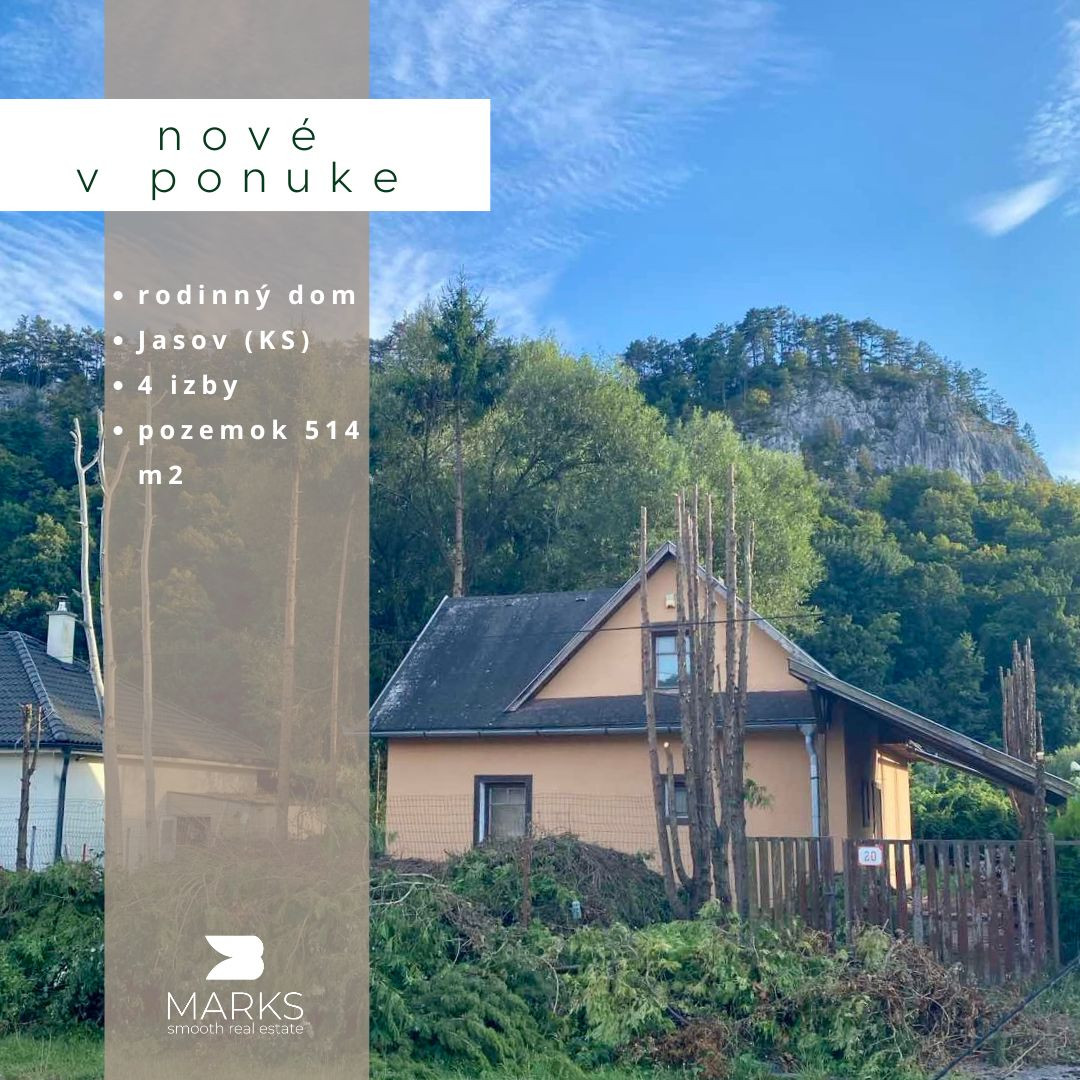 4-izbový rodinný dom v obci Jasov, len 25 minút od Košíc