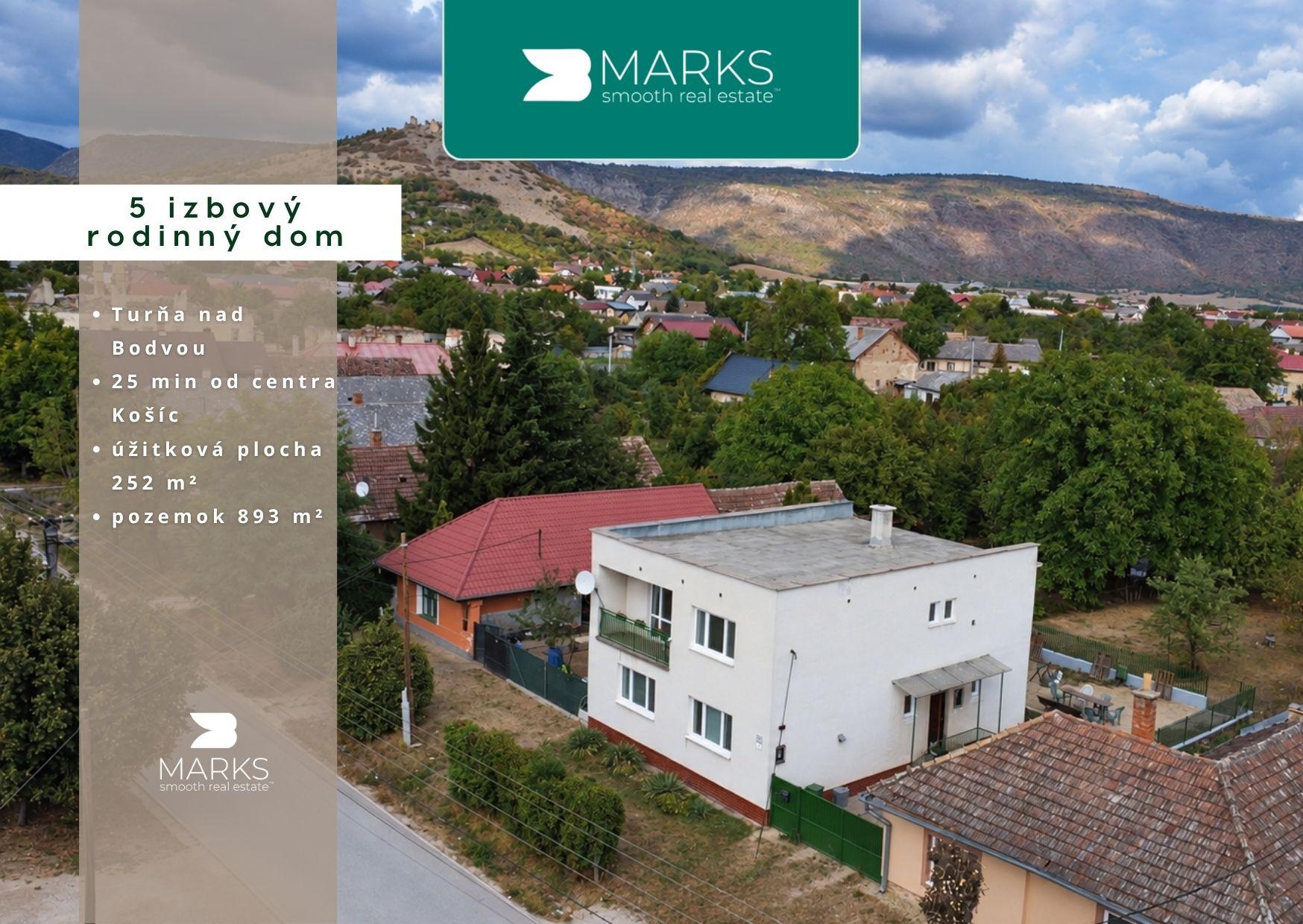 5-izbový rodinný dom s pozemkom 893 m² | Turňa nad Bodvou